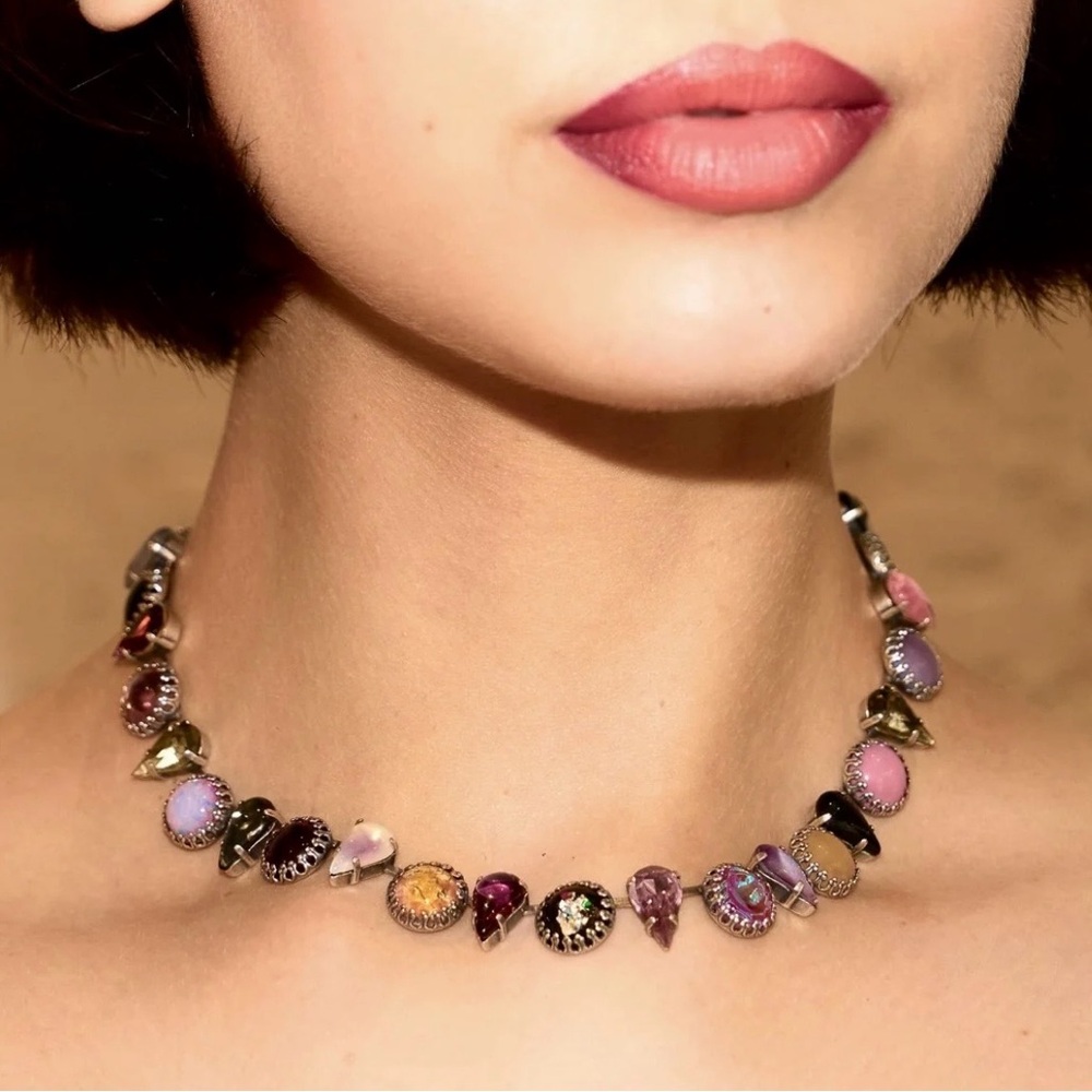 Vesper Obscura Layering Choker in Punk Rocks (Silver)